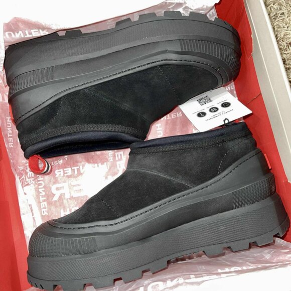 Hunter Women's Askern Waterproof Slip-On Booties Shoes Black, Size 9M (New) - Picture 5 of 15